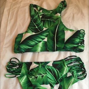 Cupshe Palm Print bikini